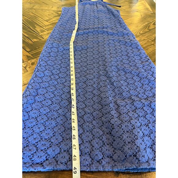 Crochet Lined Midi Tied Halter Neck Dress A New Day Grunge Y2K Women XS Beachy - Picture 6 of 8